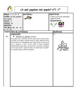 Viaje por el mundo con juegos 1º y 2º