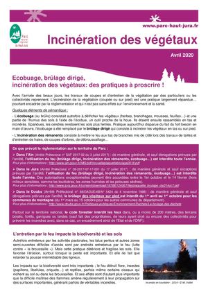 Fiche Pratique - Ecobuage et incinération des végétaux