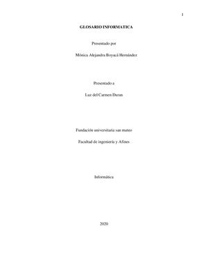 GLOSARIO INFORMÁTICA