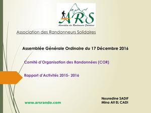 Ago2016 Bilan D'activité Cor 2015 2016