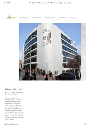 Kale Yapı Yalıtım Mantolama _ Isı Yalıtımı,Mantolama,Dış Cephe Kaplama,Boya