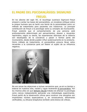 EL PADRE DEL PSICOANÁLISIS SIGMUND FREUD.