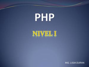 Php Basico Nivel I