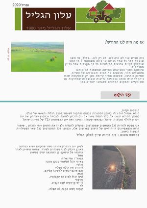 עלון הגליל אפריל 20