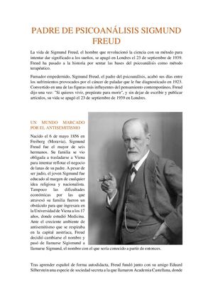 Sigmund Freud Padre Del Psicoanálisis Pretell