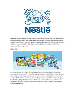Nestlé S Manual