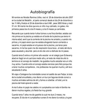 Autobiografía