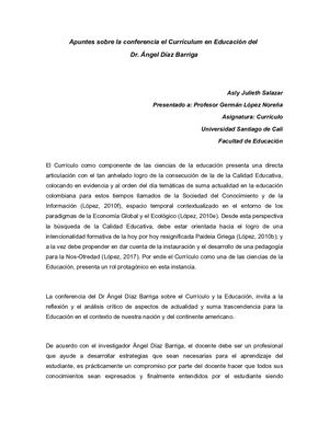 Currículum En Educación.