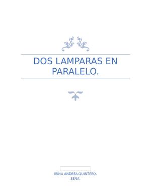 Dos Lamparas En Paralelo