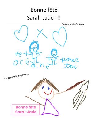 Carte Fête Sarah Jade