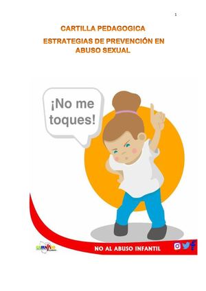 Cartilla Pedagógica Prevención Del Abuso Sexual