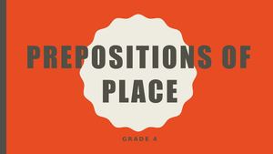 Prepositions Of Place