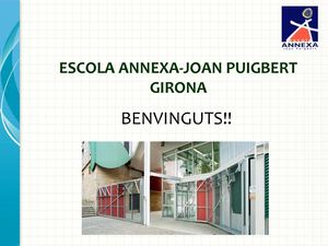 Portes Obertes Escola Annexa-Joan Puigbert