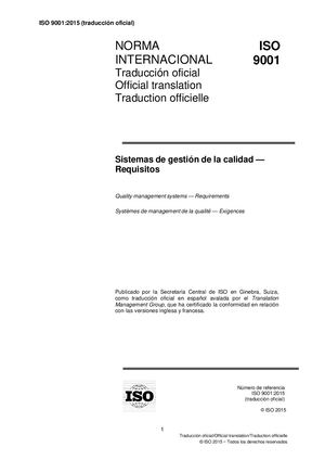 Norma Iso 9001 2015