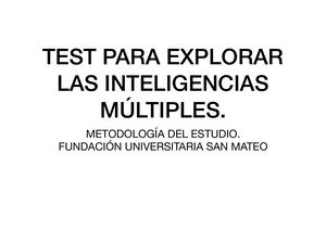 Test Inteligencias Multiples (Nueva Versión