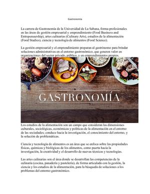 Gastronomía