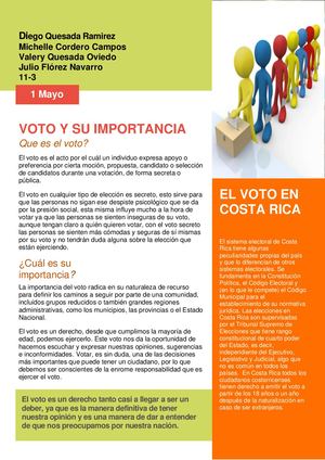Proyecto Civica, Voto y su importancia