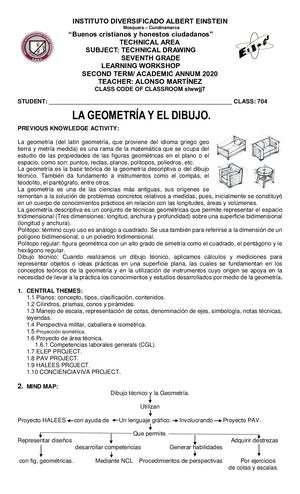 Taller Dibujo Técnico II Periodo 7° 2020