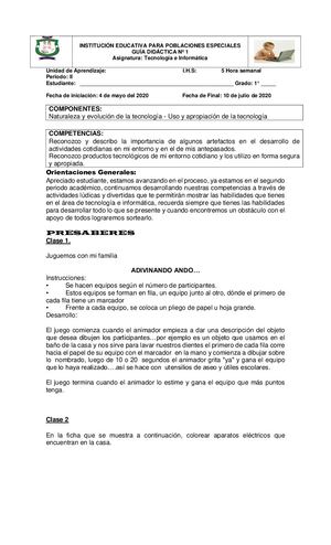 Guia Tecnologia 2° Periodo