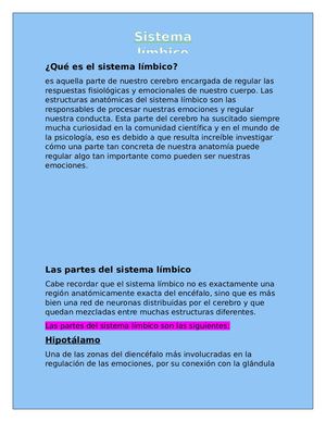 Sistema Límbico Completo