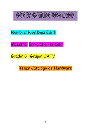 Catalogo De Hardware