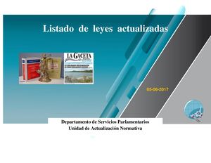 Listado De Leyes Actualizadas