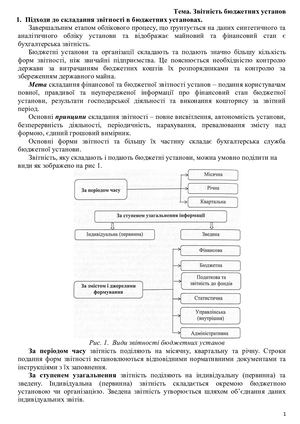 Звітність бюджетних установ