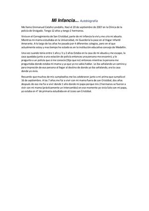 Autobiografia Emmanuel Cataño Londoño