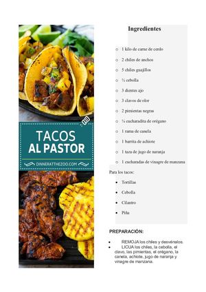 Tacos Al Pastor