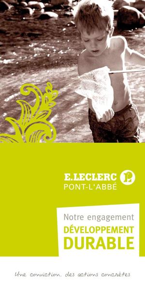 E. Leclerc Pont-l'Abbé - Engagement développement durable