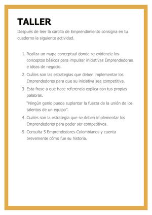 Taller 2 Emprendimento Grado 8
