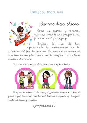 Tarea Martes 5 De Mayo