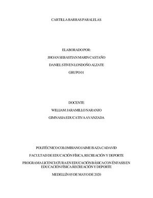 Cartilla Barras Paralelas