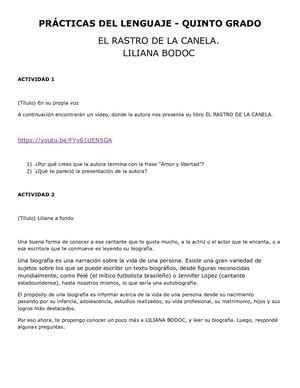 Actividades Receso - 4 (quinto Grado).