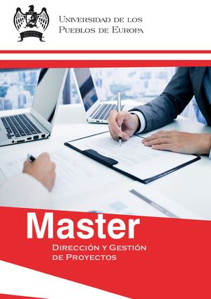Máster en Dirección y Gestión de Proyectos, Mst