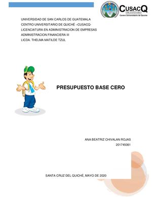 Presupuesto Base Cero
