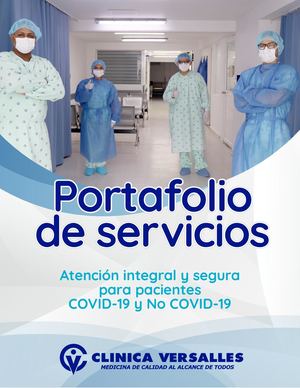 Clínica Versalles atención de pacientes COVID y No Covid