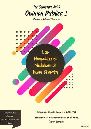 Las 10 Estrategias de Manipulaciones Mediáticas de Noam Chosmky