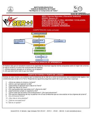 CIENCIAS 9° TEMA N°1