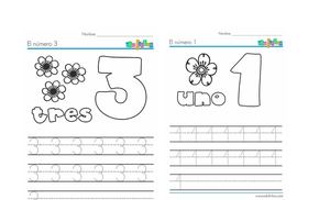 Fichas De Números Para Juan