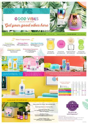 2020 Good Vibes Collection - Scentsy Australia NewZealand