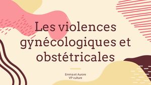 Les Violences Gynécologiques Et Obstéricales