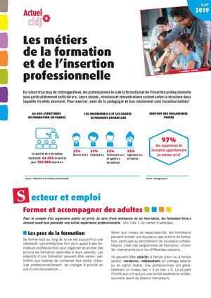 Les Metiers De La Formation Et De L Insertion Professionnelle