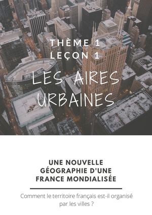 Géo 3è Les Aires Urbaines