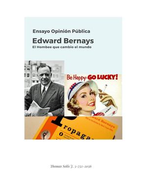 Ensayo Edward Bernays