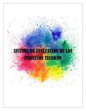 Sistema De Evaluacion De Los Procesos Tecnicos