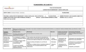 6 Planeacion ( 6 Dia Del Idioma) Pdf