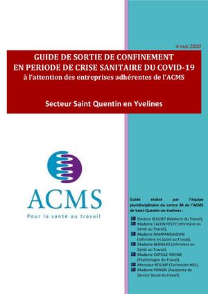 Guide Du Déconfinement Acms (Médecine Du Travail)