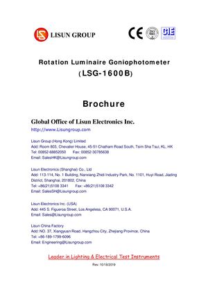 Goniophotometers Lsg 1600b