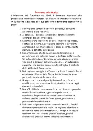 Futurismo Musica